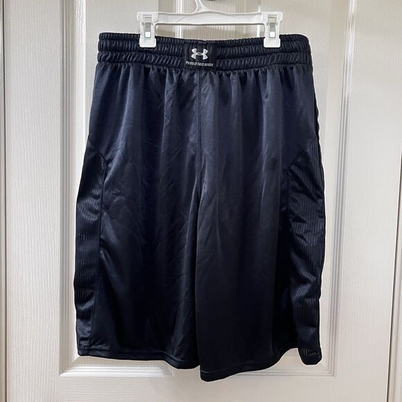 Under Armour Black HeatGear Basketball Shorts Loose Fit Men's Size Large NWT - Picture 8 of 11